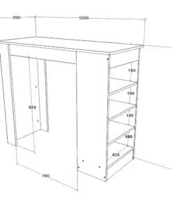 שולחן אוכל גבוה