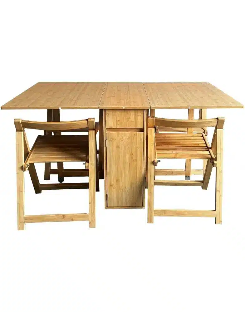 שולחן-מתקפל-עם-כיסאות_2-2jpg - שולחן אוכל מתקפל עם 4 כיסאות במבוק - ערכת שולחן אוכל סטייל מאסטר רהיטים - רהיטים איכותיים לבית ולמשרד שולחן מתקפל עם כיסאות