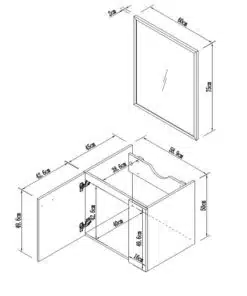 ארון אמבטיה קומפקטי