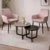 כורסאות קטיפה ורודות