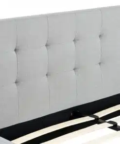 מיטה עם ראש מיטה מרופד