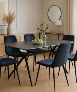 שולחן אוכל קרמי