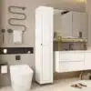 ארון שירות צר בצבע לבן