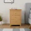 Columbia three-drawer chests oak