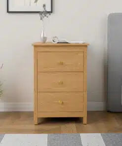 Columbia three-drawer chests oak
