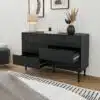 Kansas six-drawer black
