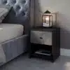 Nightstands Black Concrete