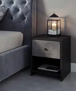 Nightstands Black Concrete