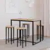 RZSanDiego Bar Table with chair oak