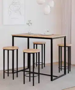 RZSanDiego Bar Table with chair oak