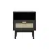 York nightstands black