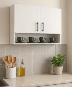 ארון מטבח עם מדף פתוח