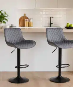 כיסא קטיפה אפור