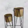 עציץ מתכת קטן