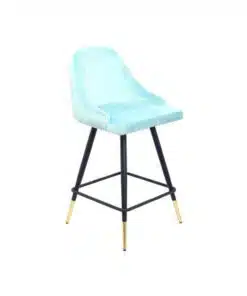 כסא בר עם ריפוד בד