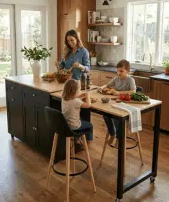 אי מטבח עם מגירות