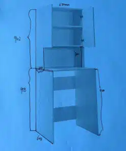 ארון לבן מבריק
