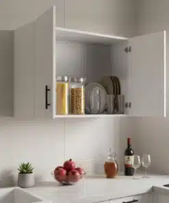 ארון מטבח עליון בצבע לבן רוחב 60 סמ