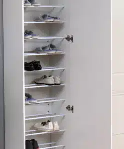 ארון נעליים לבן