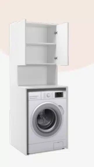 ארון עם דלתות למכונת כביסה