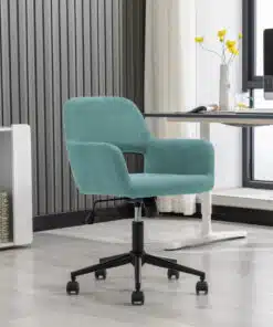 כיסא משרדי מרופד עם משענות יד