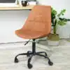כסא משרדי דמוי עור חום – דגם היגוס