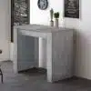 קונסולה נפתחת לפינת אוכל בצבע אפור