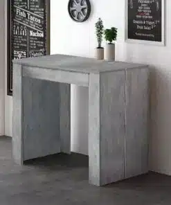קונסולה נפתחת לפינת אוכל בצבע אפור