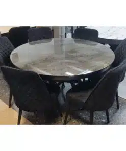שולחן אוכל נפתח + 6 כיסאות