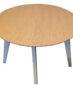 שולחן אוכל עגול נפתח באמצע
