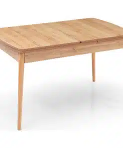 שולחן אוכל עם רגליים מעץ