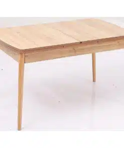 שולחן נפתח בגוון עץ