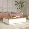 שולחן סלון מעץ אלון