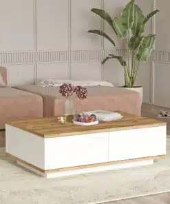 שולחן סלון מעץ אלון